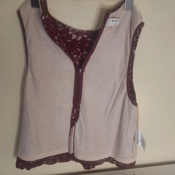 ARITZIA Babaton Koen lace overlay top SZ 0 - Picture 7 of 8